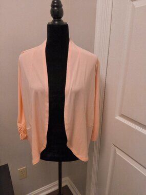 Iman Soft Coral Bolero . Size L